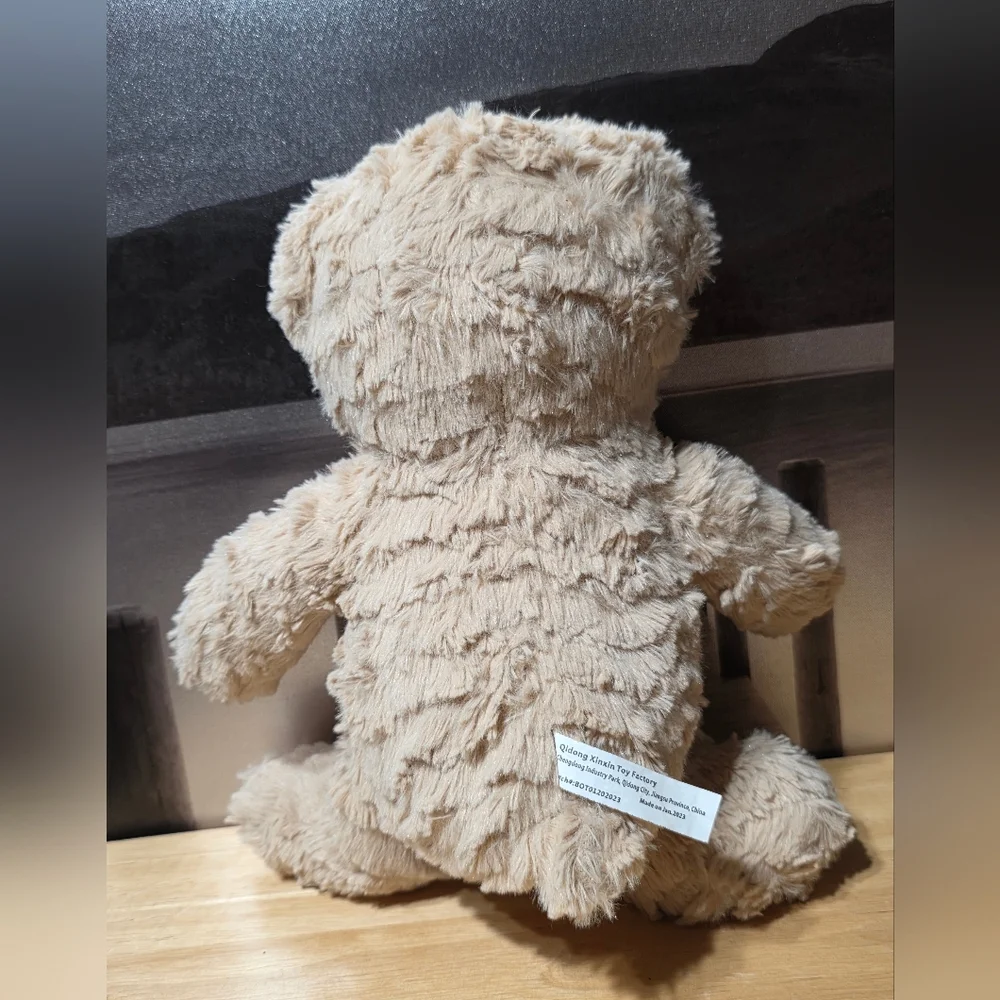 Plush Teddy Bear with Red Sequin Texas